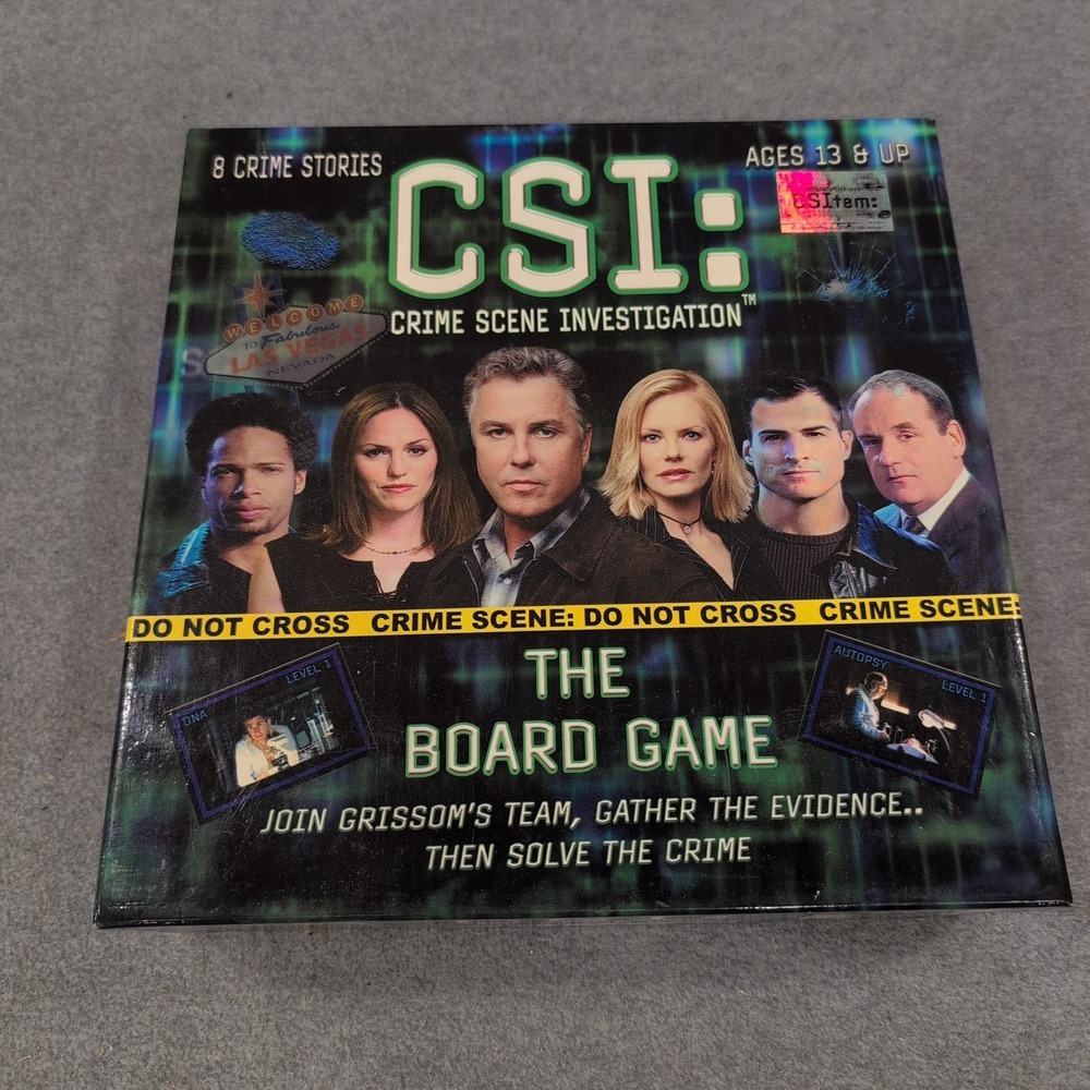 CSI Crime Scene Investigation The Board Game 2004 Specialty Board Games 3743